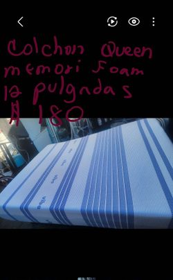 Colchon Queen Memory Foam Usado Limpio