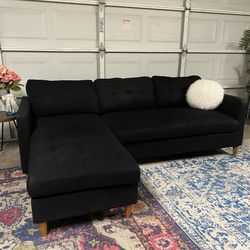Black Couch Reversible