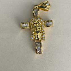 Jewlers Alo, Gold Plated Cross This