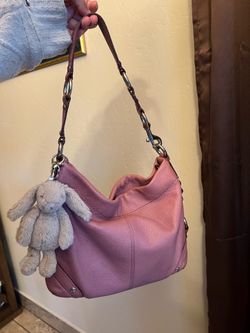 Dusty pink coach carly purse