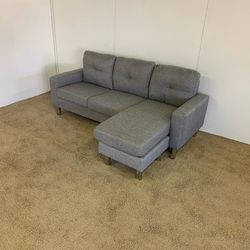 Small Gray Reversible Sectional *Free Delivery*