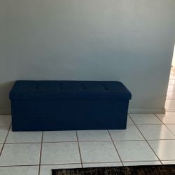 15 X 15 X 45 Navy Blue Cloth Storage Container 