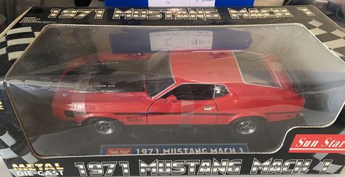 Metal die cast 1971 mustang Mach 1 red
