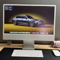 Apple iMac 24'' All in One M3 Chip, 8GB Memory 512GB SSD,10-Core, 