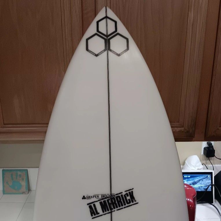6' 6" Al Merrick Channel ISLANDS SURF BOARD SURFBOARD with Cover Nice Used Cond