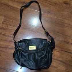 Marc Jacobs Black Leather Crossbody Purse