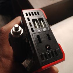 Car Adapter With USb And Three Hole Socket