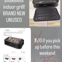 Honeywell Indoor Smokeless grill!!!! Brand New Unused!
