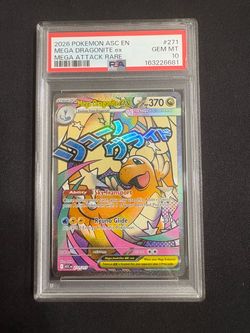 PSA 10 Mega Dragonite ex #271 – Ascended Heroes Mega Attack Rare – Pokemon TCG Card
