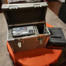 Sony Batacam VO-8800 & BVW-50 Portable VCR Video Cassette Recorders With Anvil Case