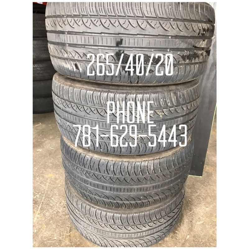 Used Tire For Sale 265/40/20 $200 All Four installed