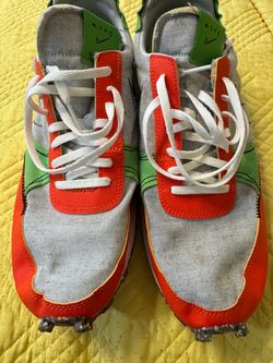 Nike Low-Top Sneakers Gray Orange Green