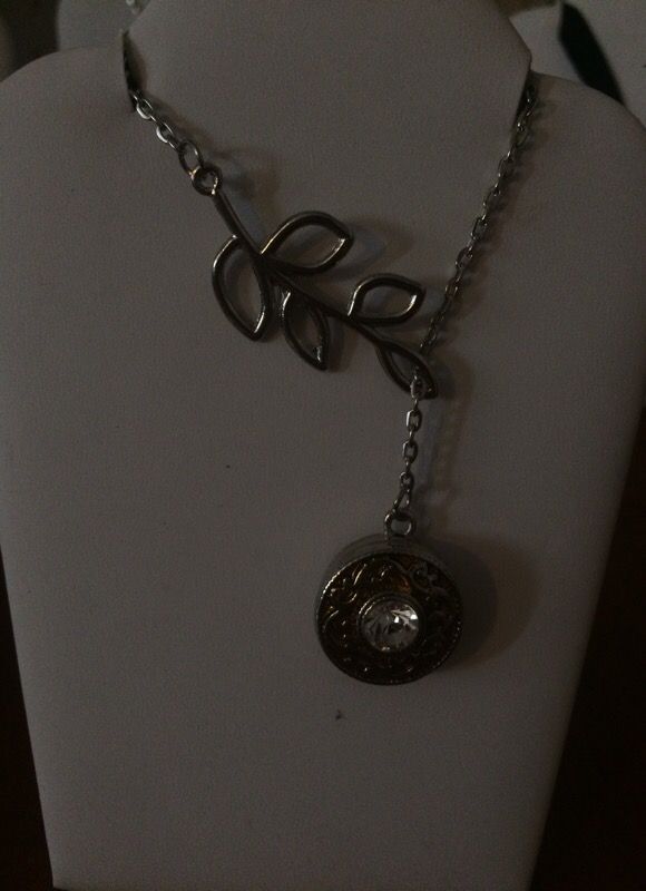 Charm necklace with two interchangeable snack charms your choice