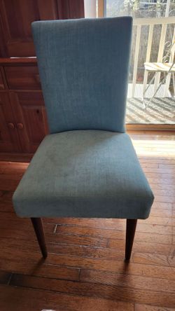 Teal fabric chair