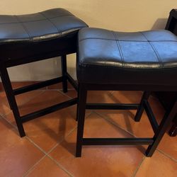 Leather Barstools (set)