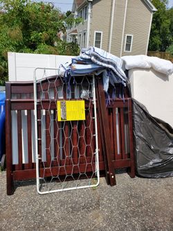 Crib, And Matress, And Bedding