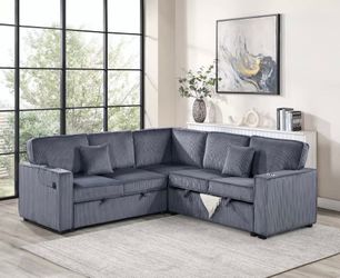 Sectional sleeper with storage