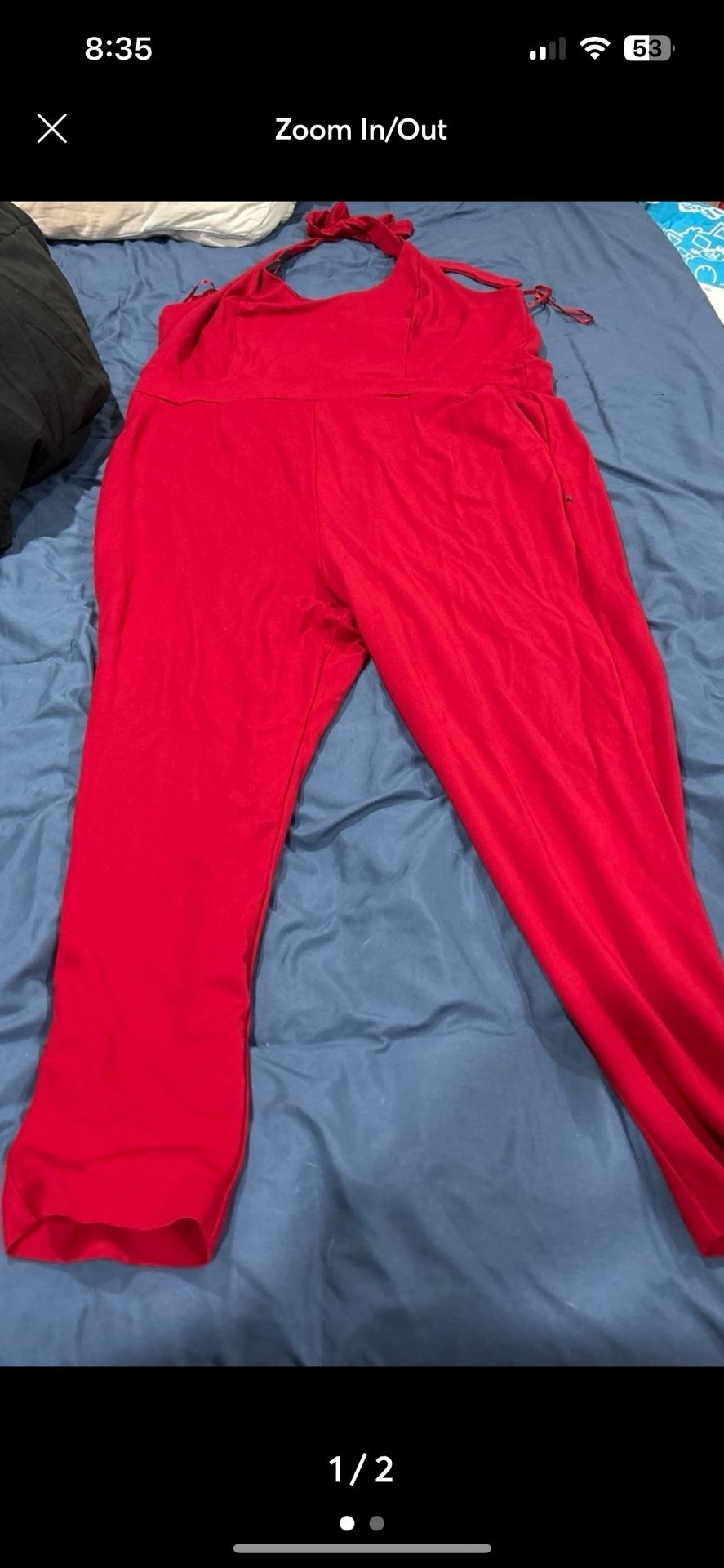Red Pantsuit