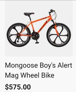 Mongoose mag Wheels  size 24  mountain bike 2026 $300
