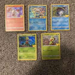 25th Anniversary McDonalds Hologram Pokémon Collectors Edition Cards