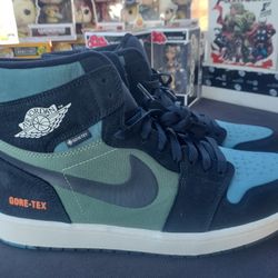Size 13 New With Tags- Air Jordan 1 High GORE-TEX High Black Olive