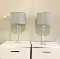 Two Nightstand Lamps Excellent Condition