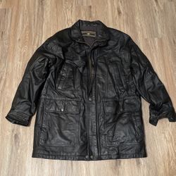 Leather Bomber Jacket
