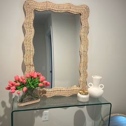 Rattan Mirror