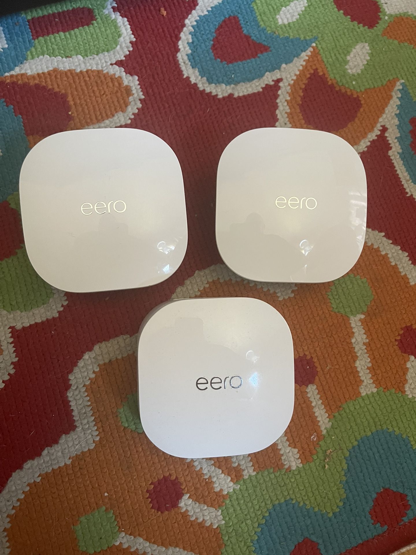 Eero 6 Mesh Wifi Router (3-pack) - Model N010001 With 2 Extenders