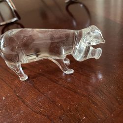 Glass Pig Decor