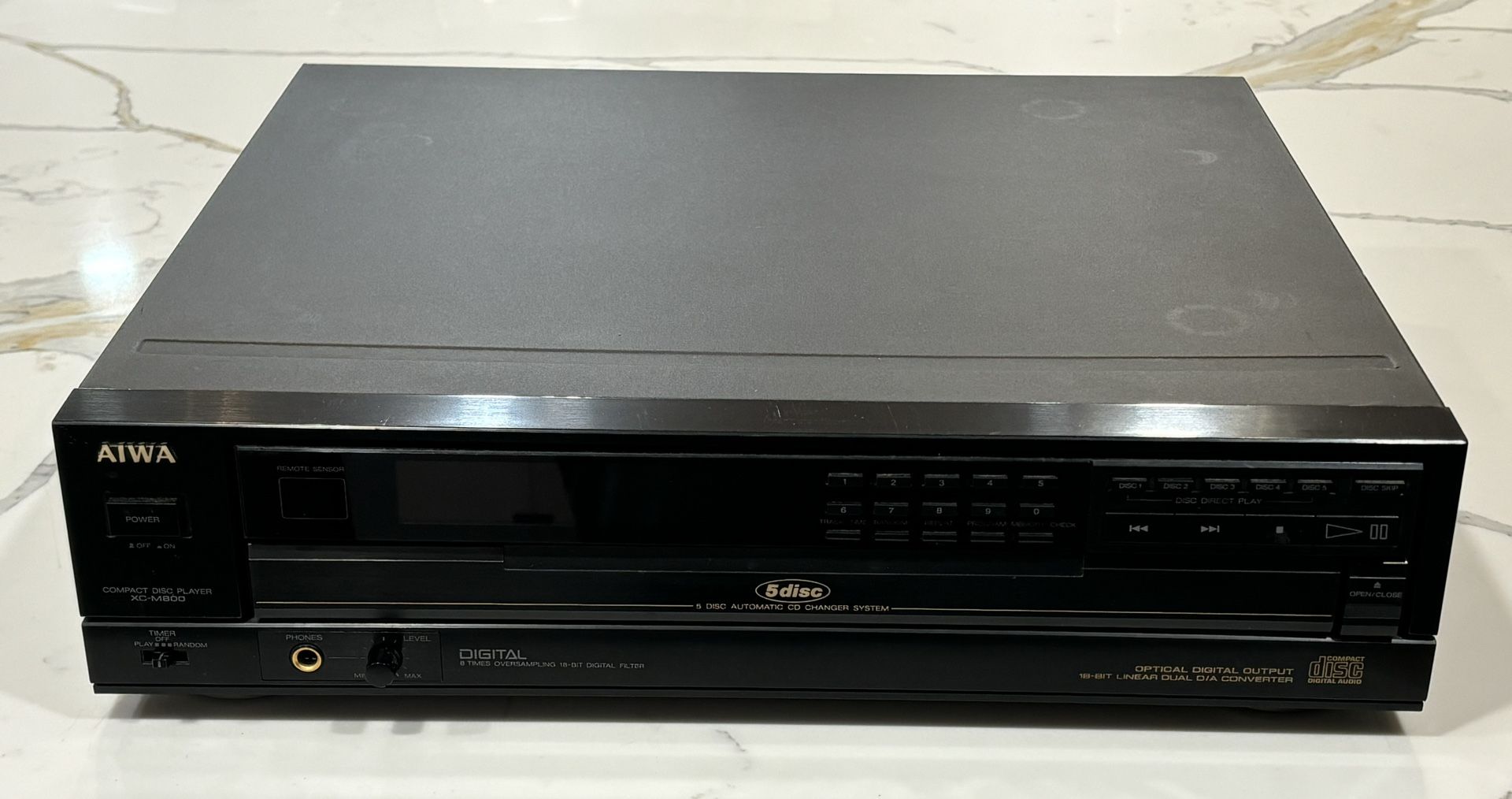 AIWA 5 DISC CD CHANGER COMPACT DISC PLAYER NOT WORKING XC-M800