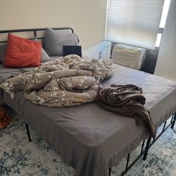 Queen Bed With Mattress 