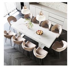 Brand New White Marble Dining Table 