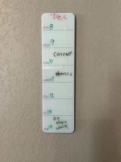 Glass Dry Erase Weekly Planner