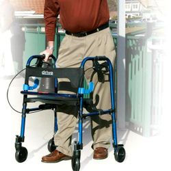 DRIVE CLEVER -LITE WALKER  ROLLATOR  WITH 8"CASTERS