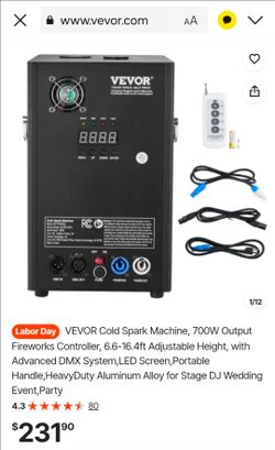 VEVOR Cold Spark Machine 700W