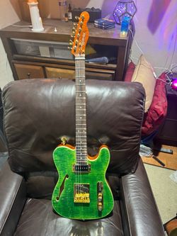 Green quilted maple Telecaster