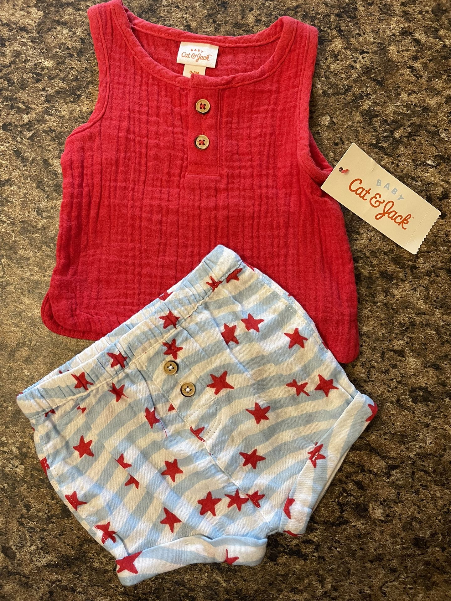 NWT Baby Cat & Jack Two Piece Set