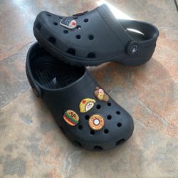 Black Crocs Size J2