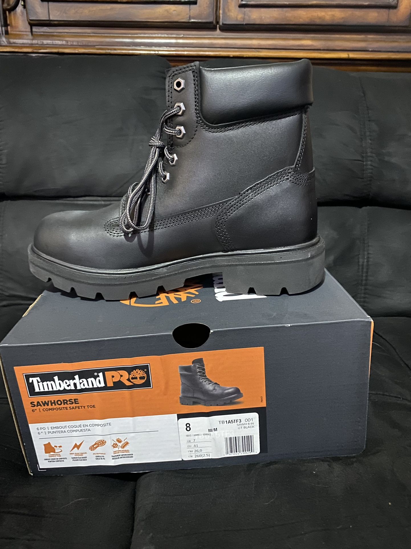 Timberland Pro Safety Composite Boots Size 8