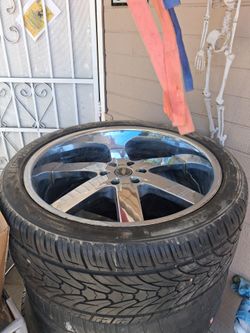 24 inch Chevy rims and tire