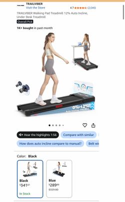 Walking pad treadmill in box