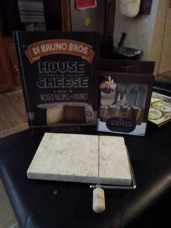 Cheese Board Set with Book and Knives