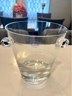 Badash Handmade Crystal Ice Bucket Poland
