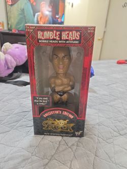 WWF The Rock Rumble Heads Bobblehead Collector's Edition