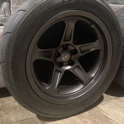 SRT Demon 18” Drag Radial Wheels On Nitto Tires 