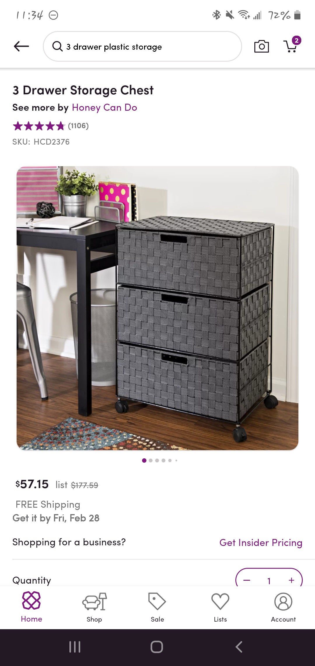 3 drawer storage chest (used-like new)