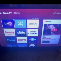 TCL Roku 4K Tv 50”