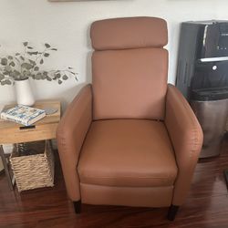 Leather Recliner Barely Used 