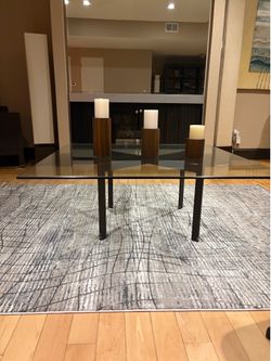 Glass coffee table